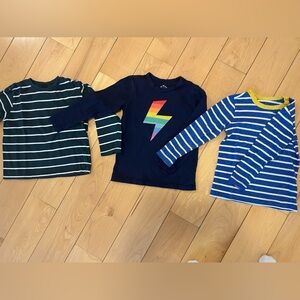 Set of 3 Kids Long Sleeve Tees - Primary and Zara